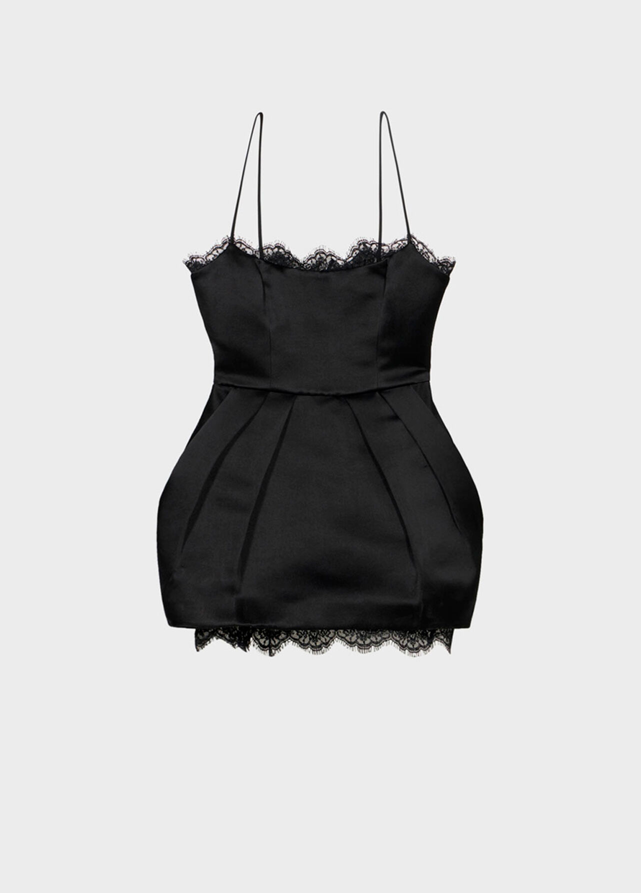 Satin and lace balloon dress - Blumarine